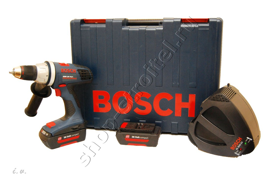 Увеличенная фотография Аккумуляторная дрель шуруповерт Bosch GSR 36 V-LI